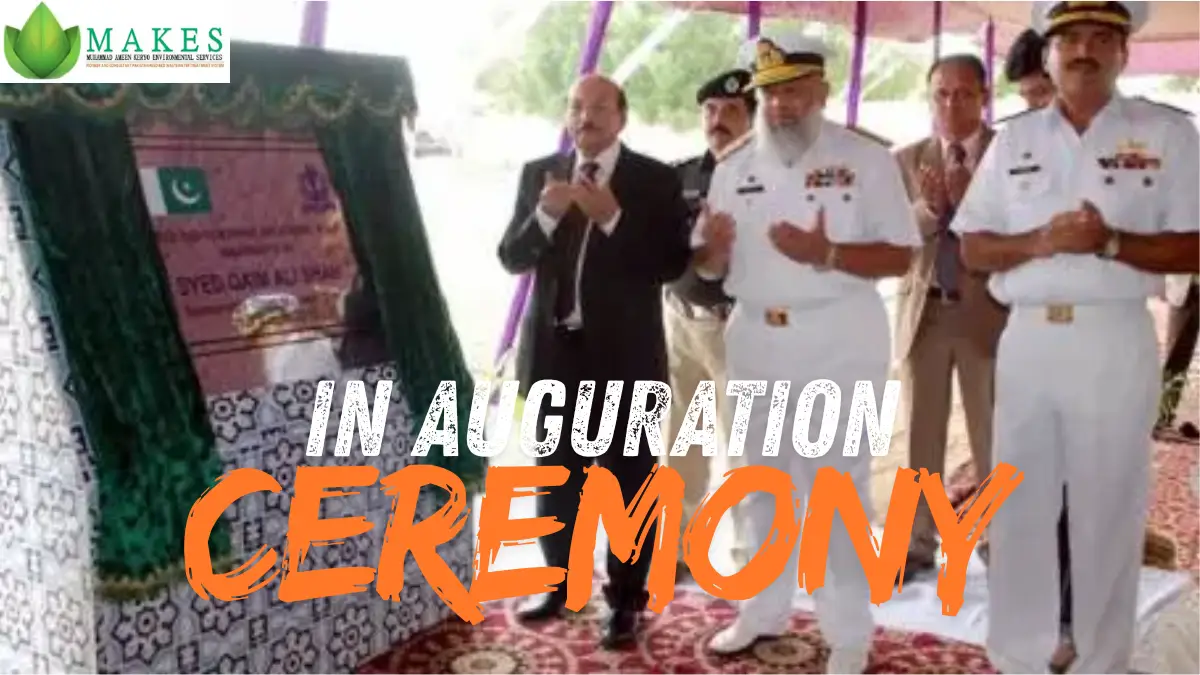 Inauguration ceremony of a MAKES Pakistan wastewater project